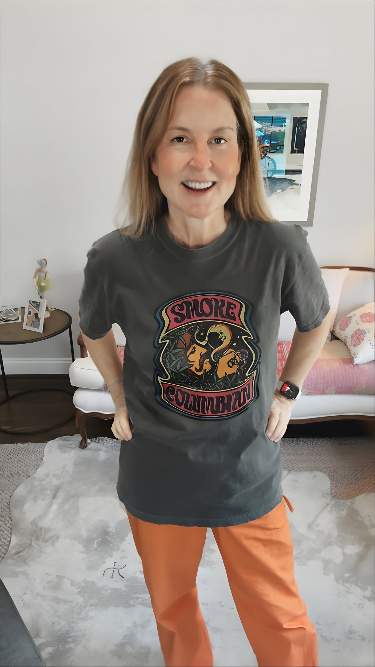 Smoke Columbian Original 1970s Transfer Tee