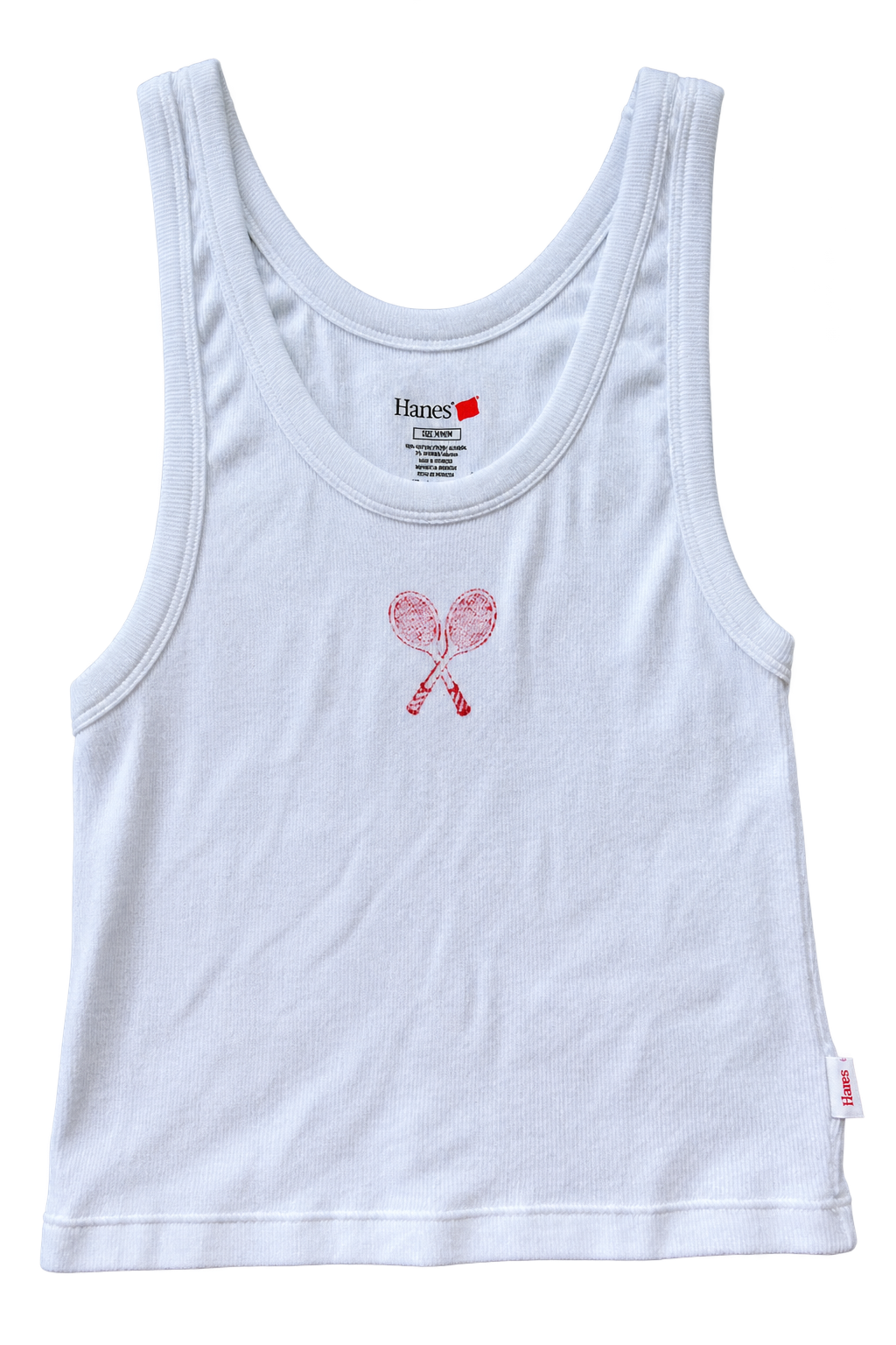 Preppy Tennis Original 1970s Transfer Tank