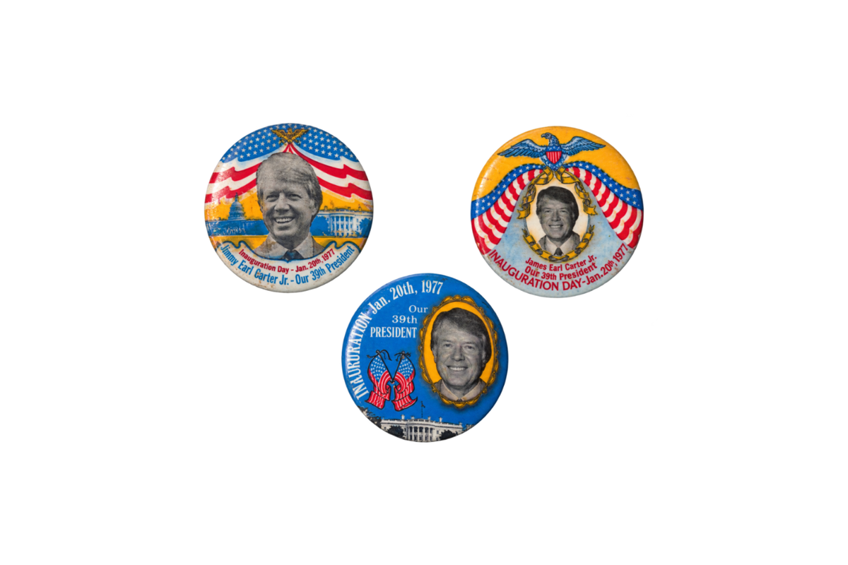 Original 1977 Jimmy Carter Inauguration Pins