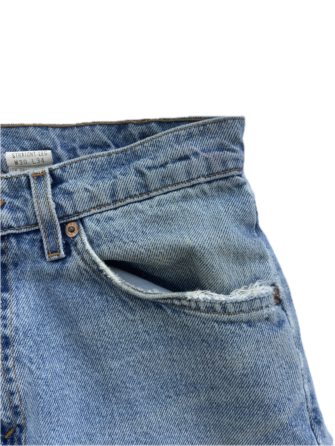 Vintage 1997 Levi's 505 Orange Tab Jeans – Made in USA