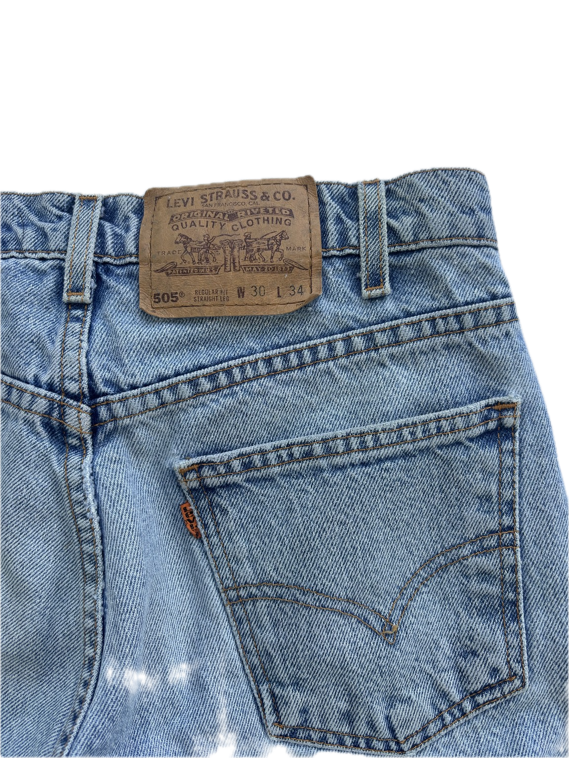 Vintage 1997 Levi's 505 Orange Tab Jeans – Made in USA