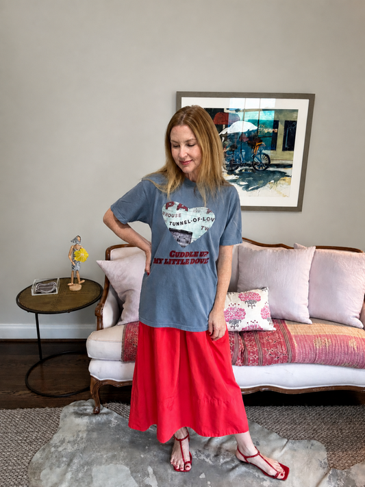 Tunnel of Love Tee in Vintage Blue