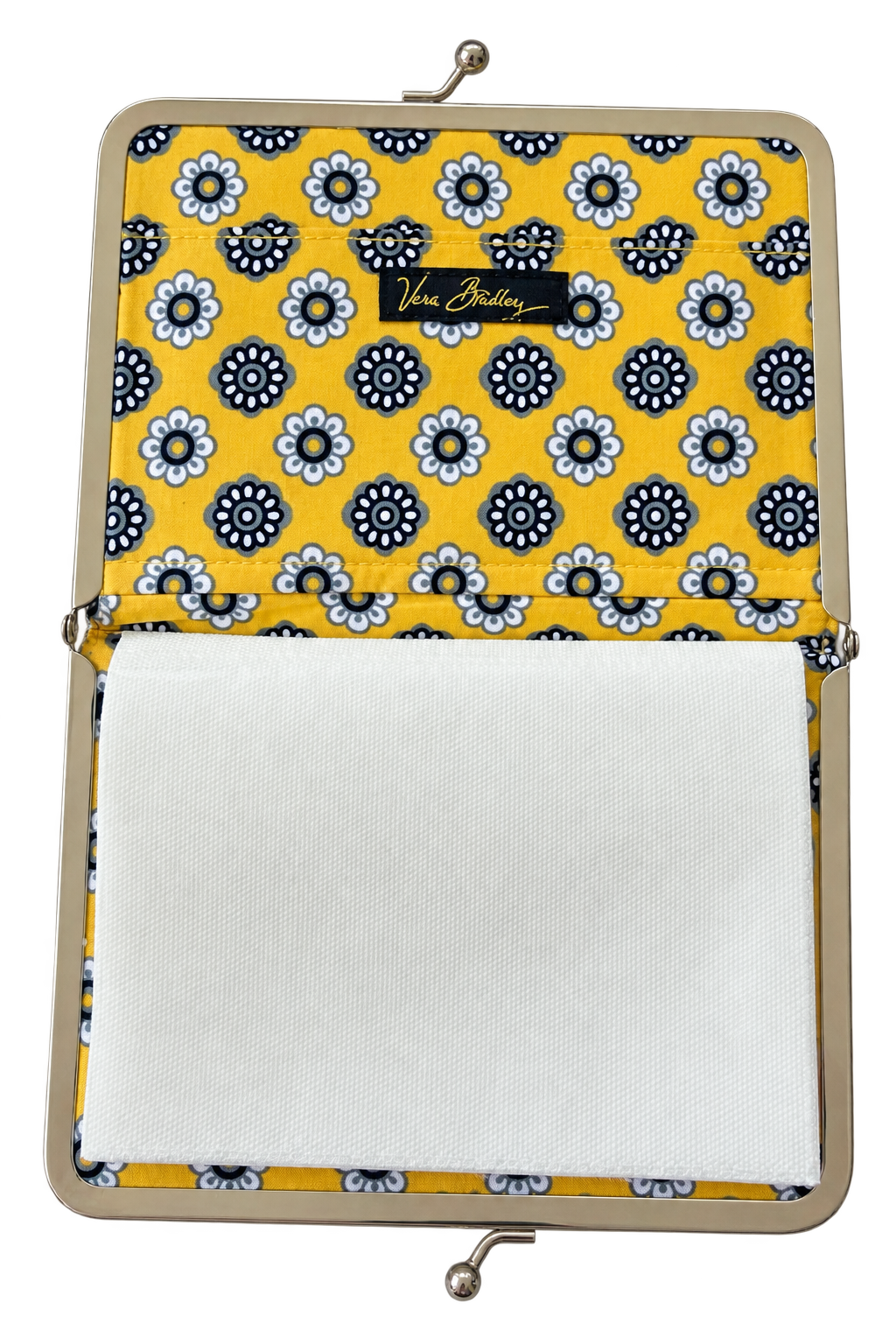 Upcycled Vintage Vera Bradley Kisslock Photo Holder Clutch